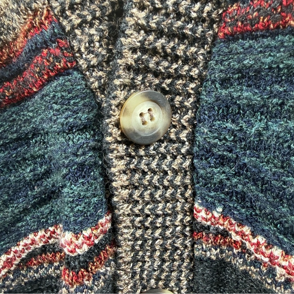 Protege Collection Striped Hiking Knit Cardigan Large - Picture 4 of 12